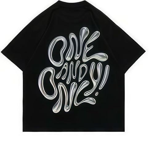 Chrome Vision Oversized Graphic T-Shirt